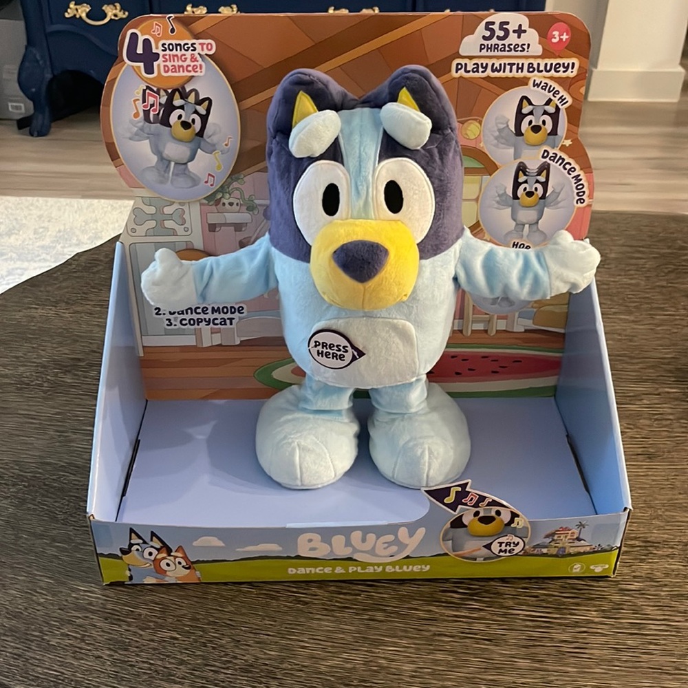 Large Bluey dancing toy. Nothing wrong. Giving away to someone in need :)